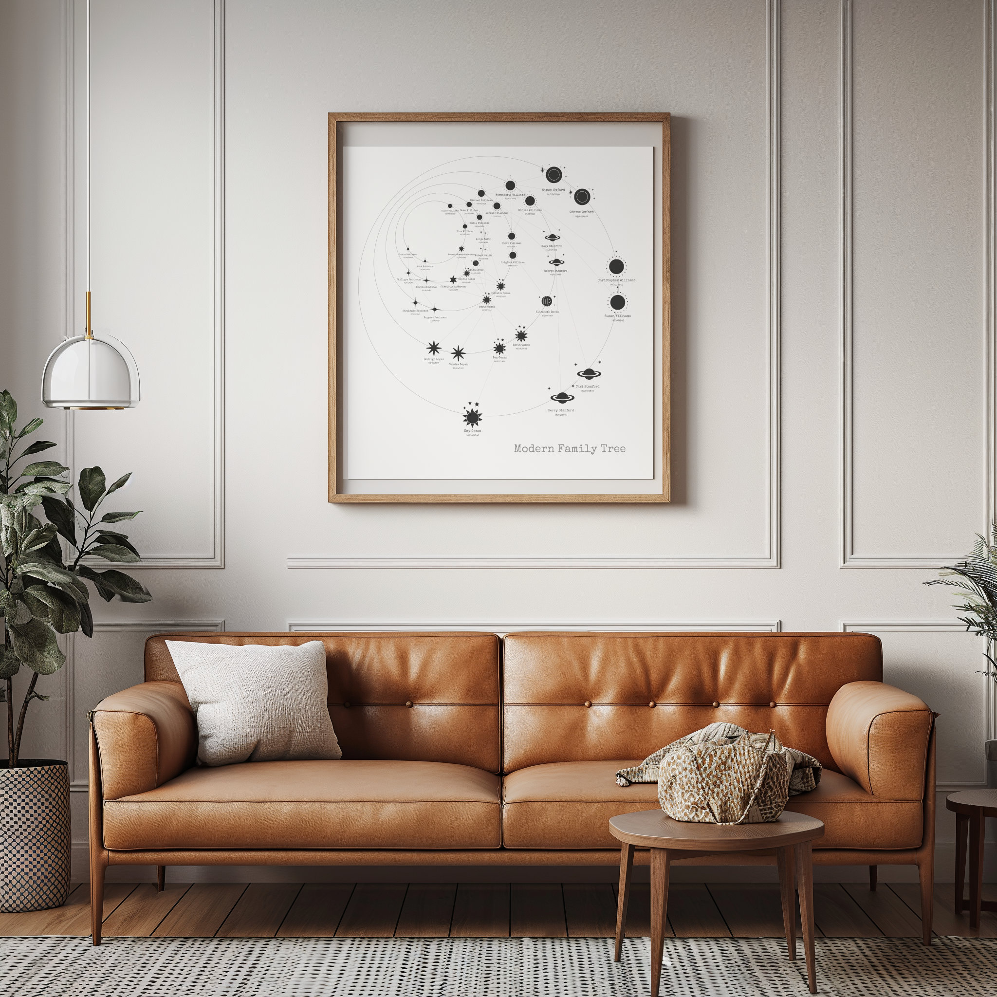 Modern Family Tree Template | Print Today | 100+ Designs & 10 ...