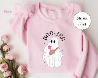 Halloween Boo Jee Ghost-sweater, Boo Jee-shirt, Boo-shirt, Spooky Ghost-shirt, Spooky Ghost-trui, Spooky Vibes-shirt, Halloween-cadeaus