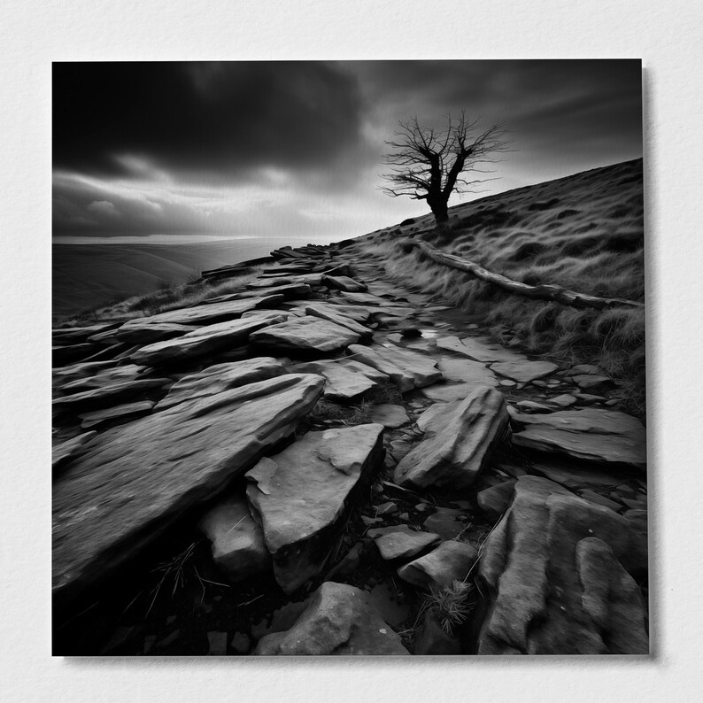 Black Peak Image Art Print main image 1