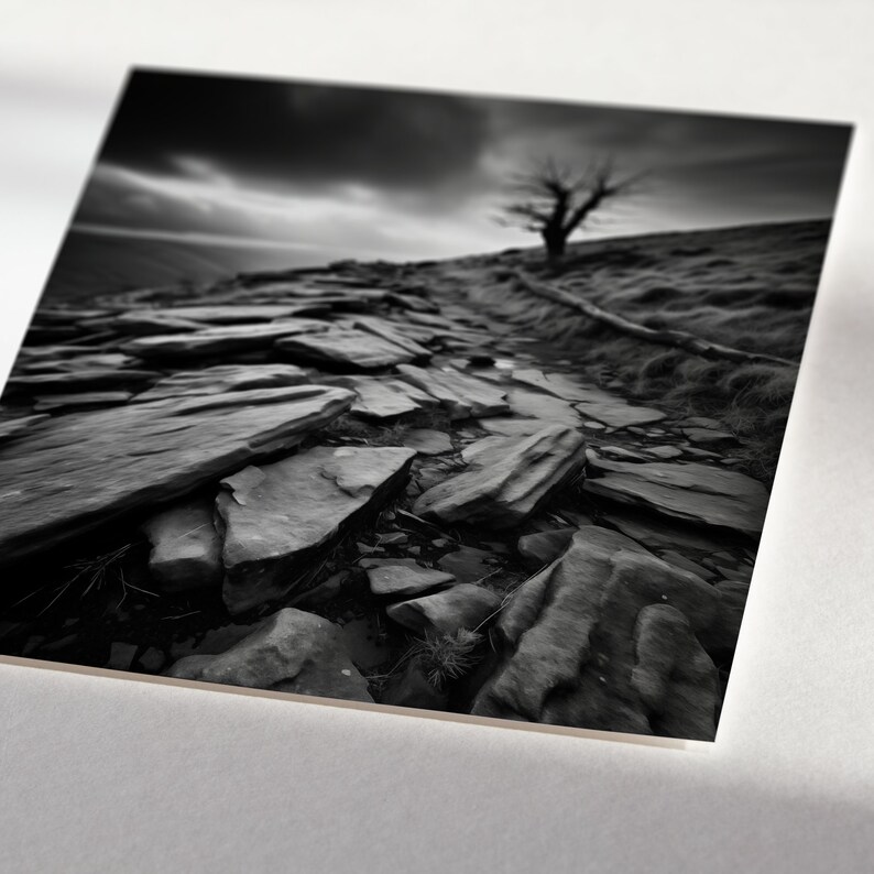 Black Peak Image Art Print