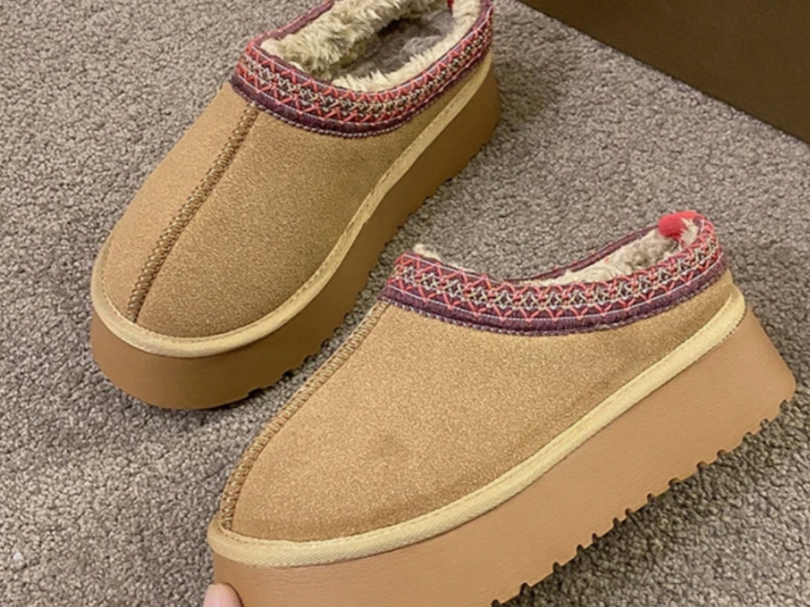 UGG Tasman Mini Slipper Dupe for Women With Boot Bottom Etsy