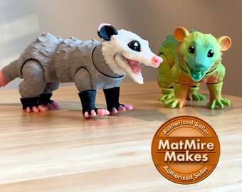 Opossum – Flexi Articulated Fidget Toy – 3D-gedruckt – MatMire Makes
