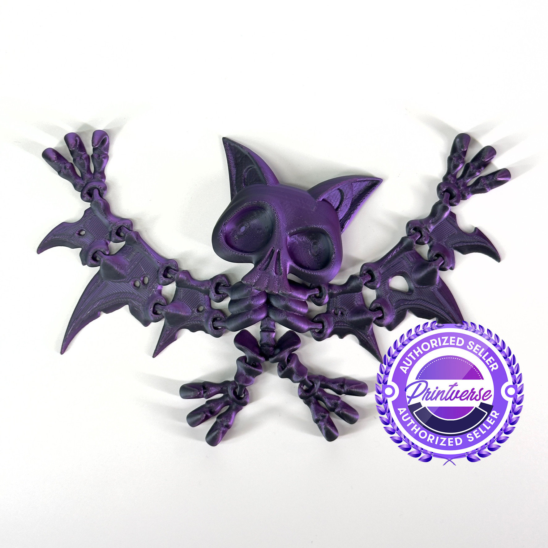 Spooky Bat Skeleton - Halloween seasonal decoration - Autumn decor - gothic gift - 3d printed