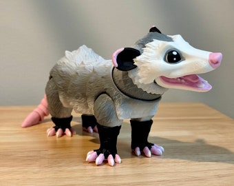 Opossum - Flexi Articulated Fidget Toy - 3D Printed - MatMire Makes