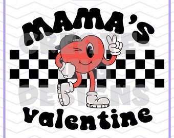 Mamá San Valentín Png, Mamá San Valentín, San Valentín Png, Niños San Valentín Png, Retro San Valentín png, San Valentín, Sublimación, Descarga digital