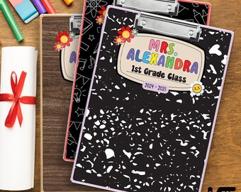 Personalized Clipboard for Teachers, Custom Teacher Name, Teacher Appreciation Gift, Back to School, End of Year Gift Idea, Teacher Supplies