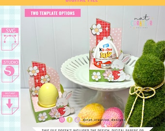 Kinder Joy & Play - Doh Egg Box Template, SVG and .Studio files, Silhouette cut files, Cricut cut files