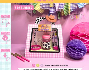 Activity and Coloring Suitcase Box Template, SVG and .Studio files, Silhouette cut files, Cricut cut files