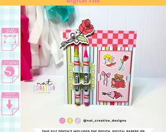 Activity & Coloring Box 05 Template, SVG and .Studio files, Silhouette cut files, Cricut cut files