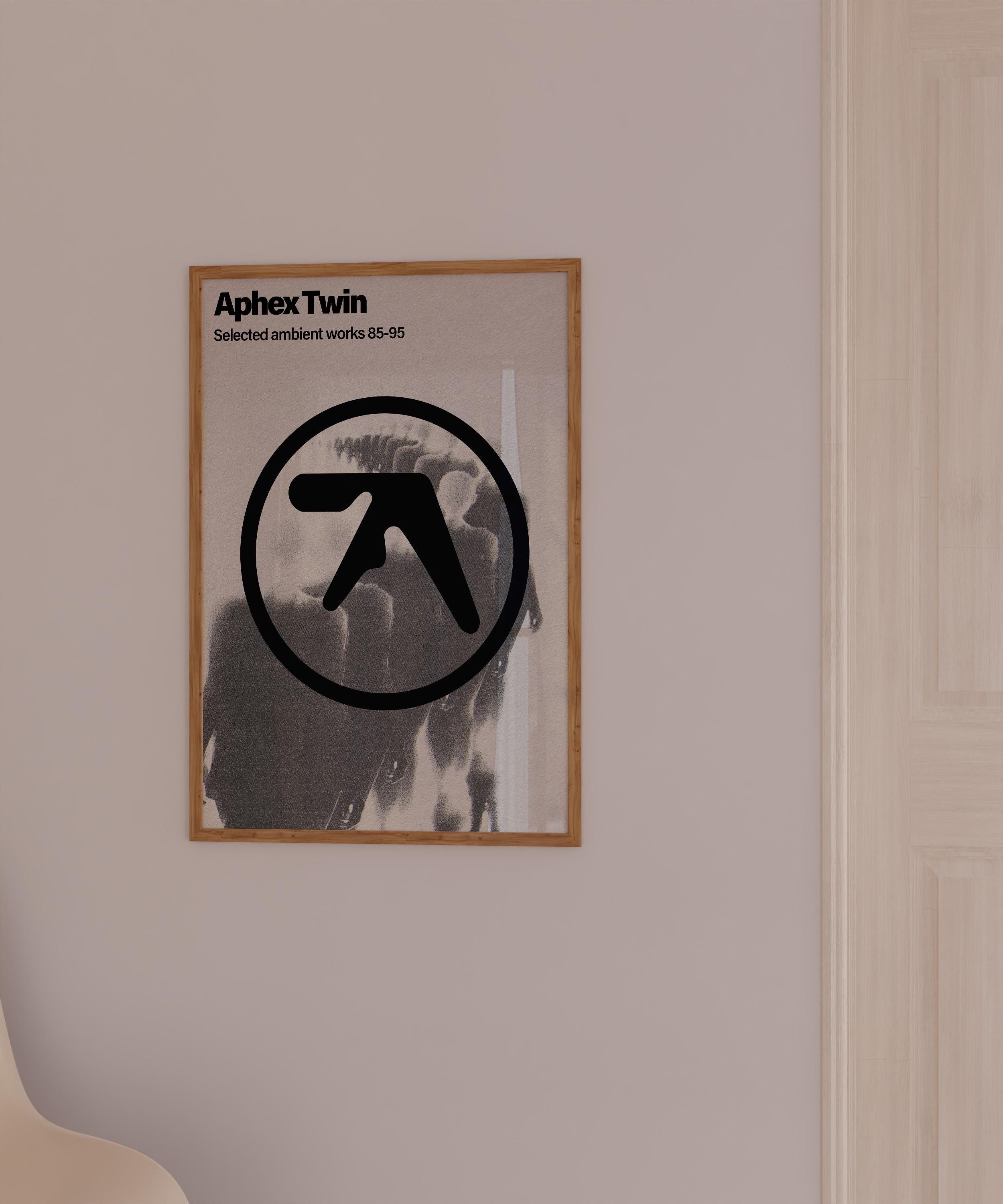 Aphex Twin Music Wall Art Print Techno Poster 90s Rave Print Digital ...