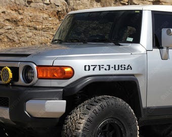 Custom Year Fender Decals - Pick Your Year/Color - Pair (x2) to fit Toyota FJ Cruiser 2007-2014 TRD Off Road Stickers