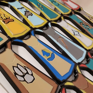 Pin de capa de habilidad de OSRS: Pin personalizable impreso en 3D inspirado en Runescape (¡Navegación disponible ahora!)