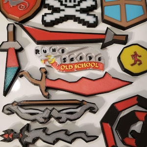 OSRS Item Pin: Runescape Inspired Customizable 3D Printed Pin