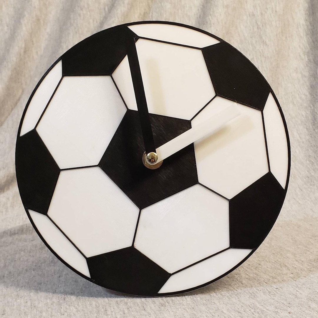 サッカー日本代表 壁掛け時計 3Dプリンター ハンドメイド 34cm