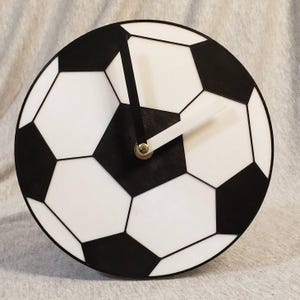 Soccer Ball Clock | Wall Mounted Clock | 3D Printed | Great as a Gift!