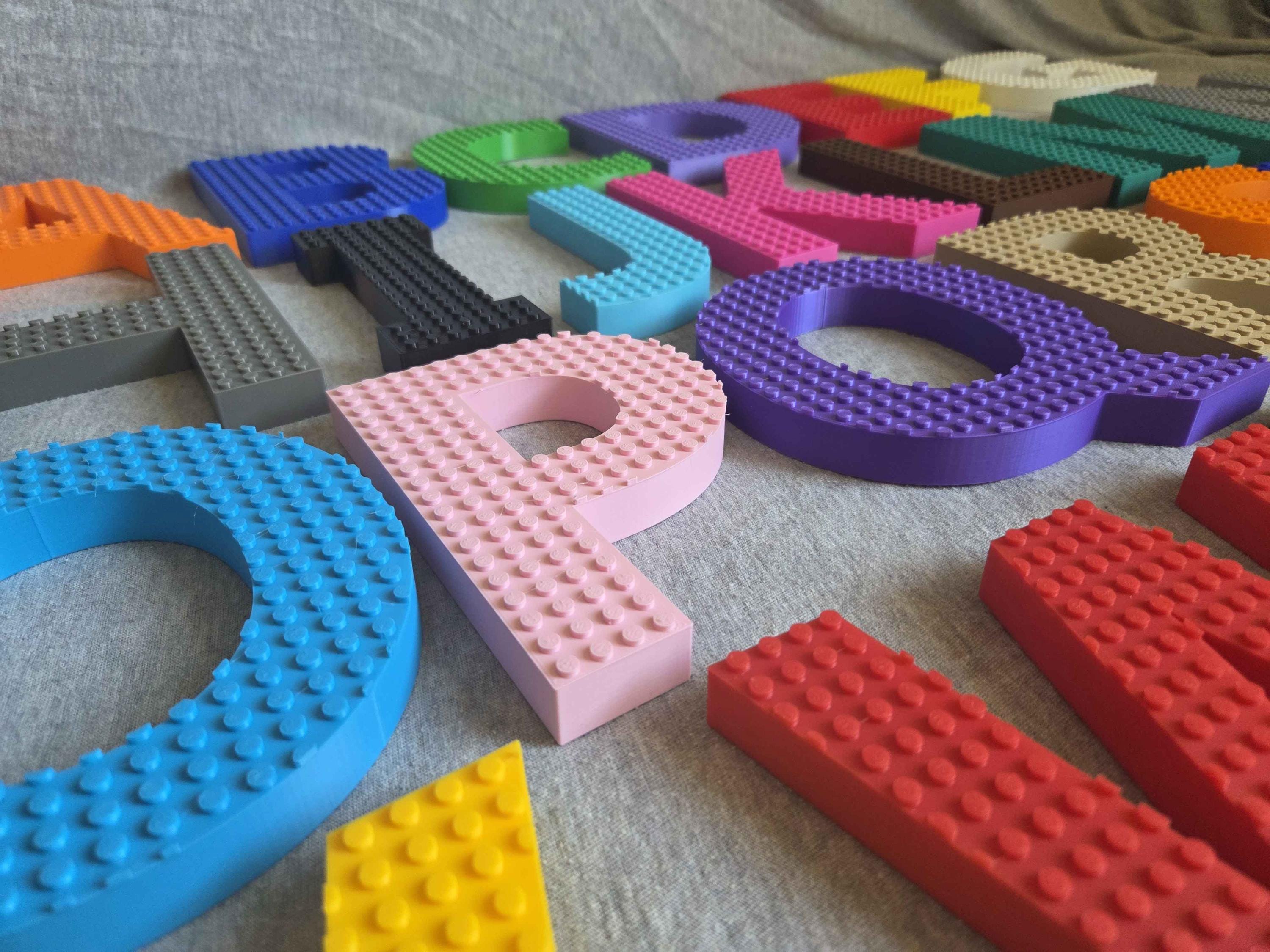 Custom Brick Style Letters | LEGO Compatible | Customizable | 3D ...