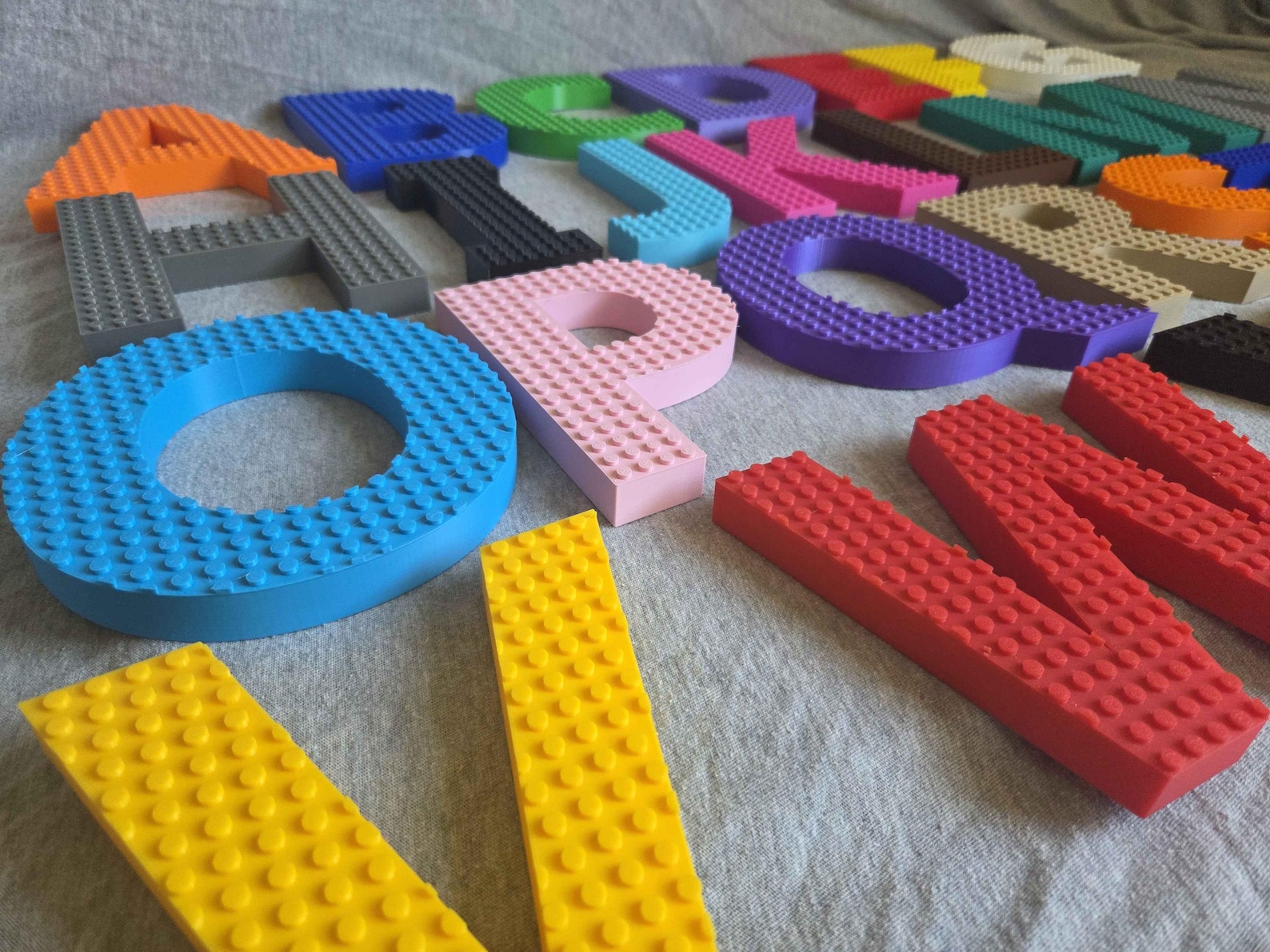 Custom Brick Style Letters | LEGO Compatible | Customizable | 3D ...