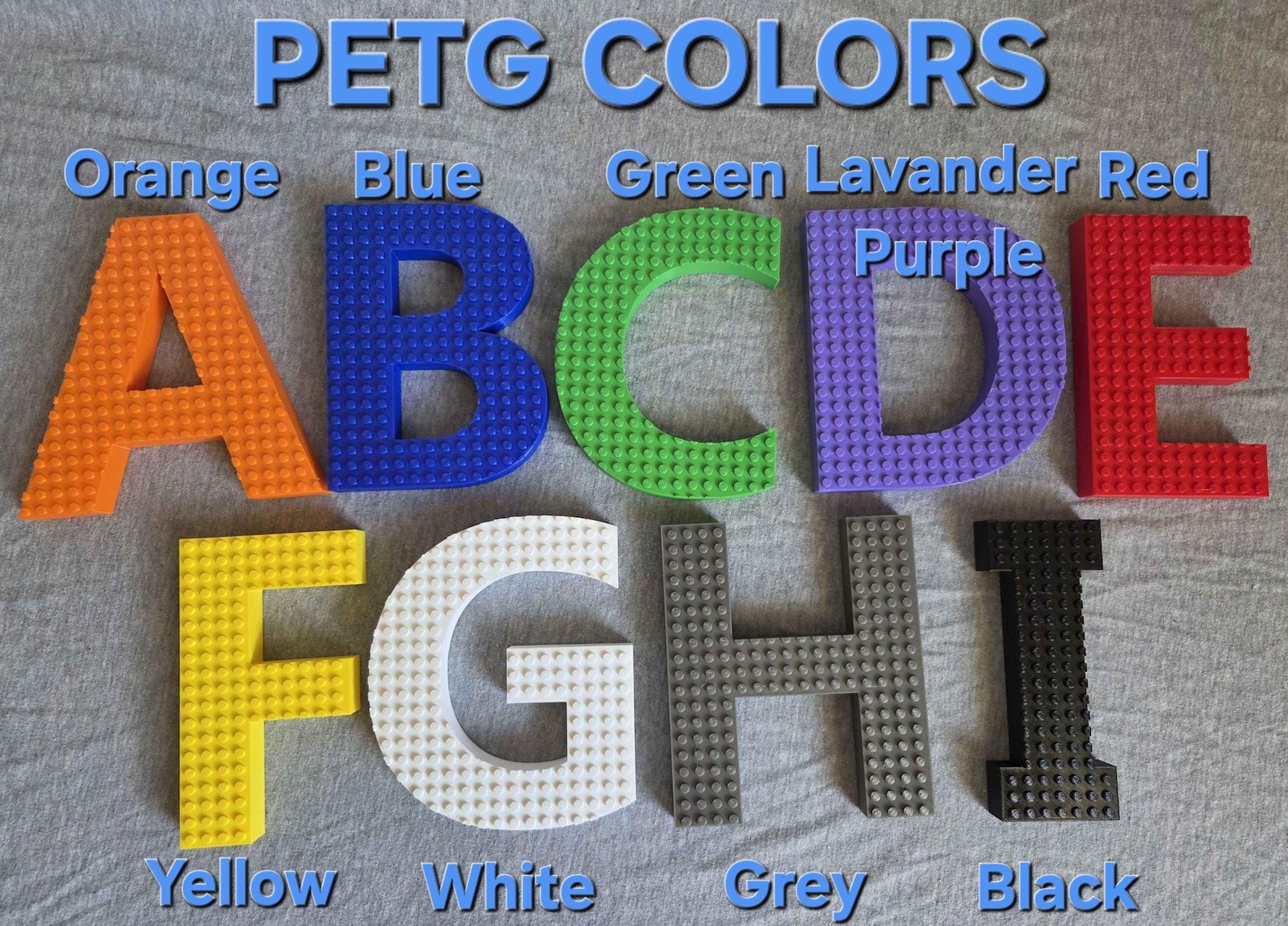 84 Letters Custom Brick Style Letters | LEGO Compatible | Customizable | 3D ...