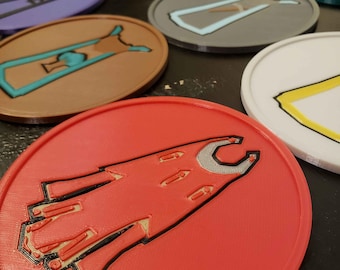 OSRS Achievement Cape Drink Coaster: Customizable Runescape Gift (Sailing Available Now!)