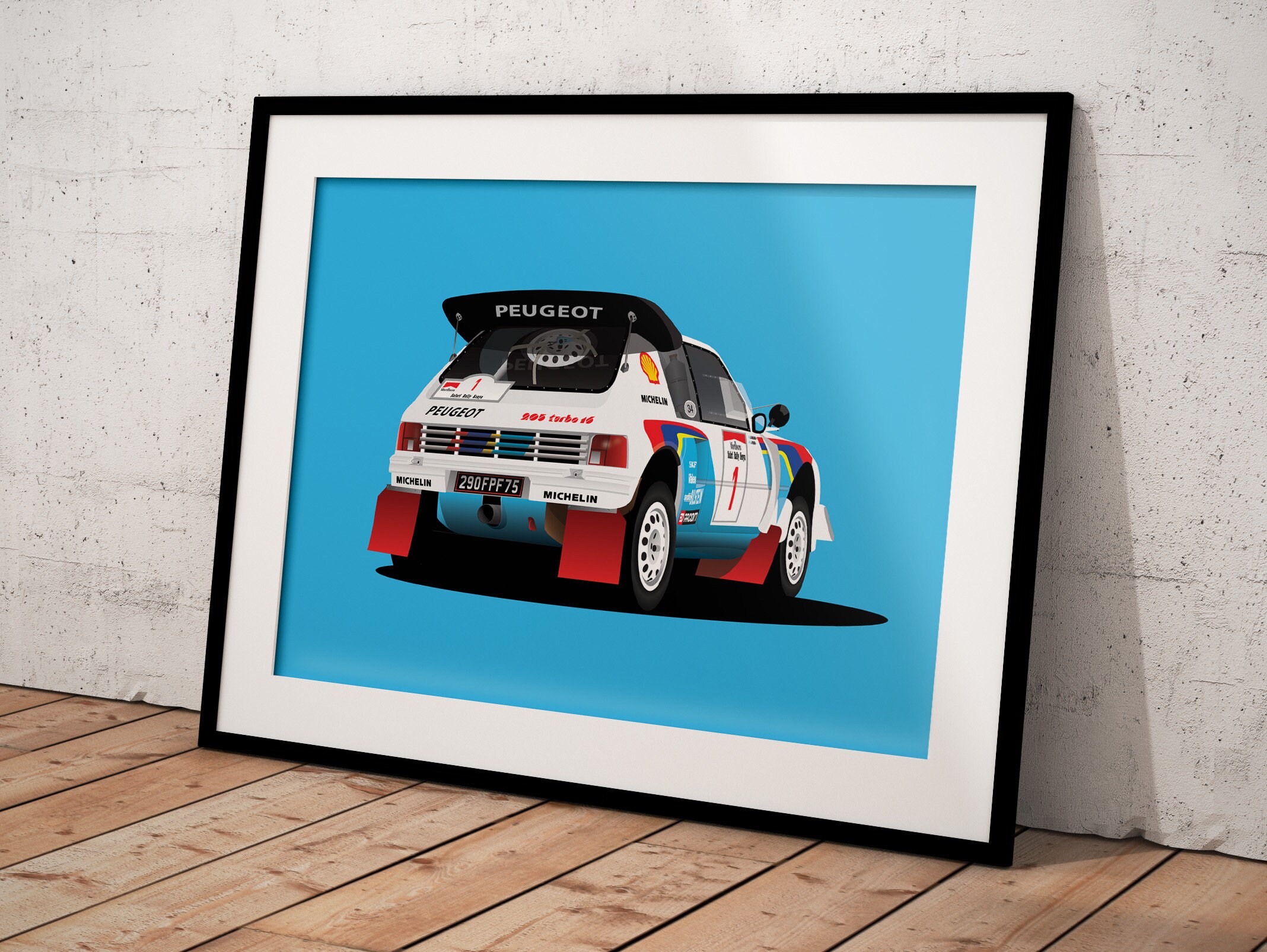 ヒロボープジョー205 WRC グループB説明書付き
