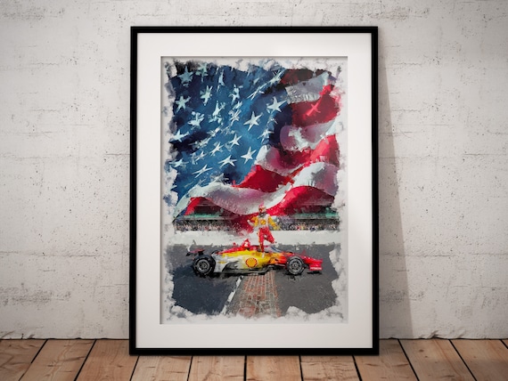 Indy 500 Josef Newgarden Victory Poster Print, Indycar Gift - Etsy
