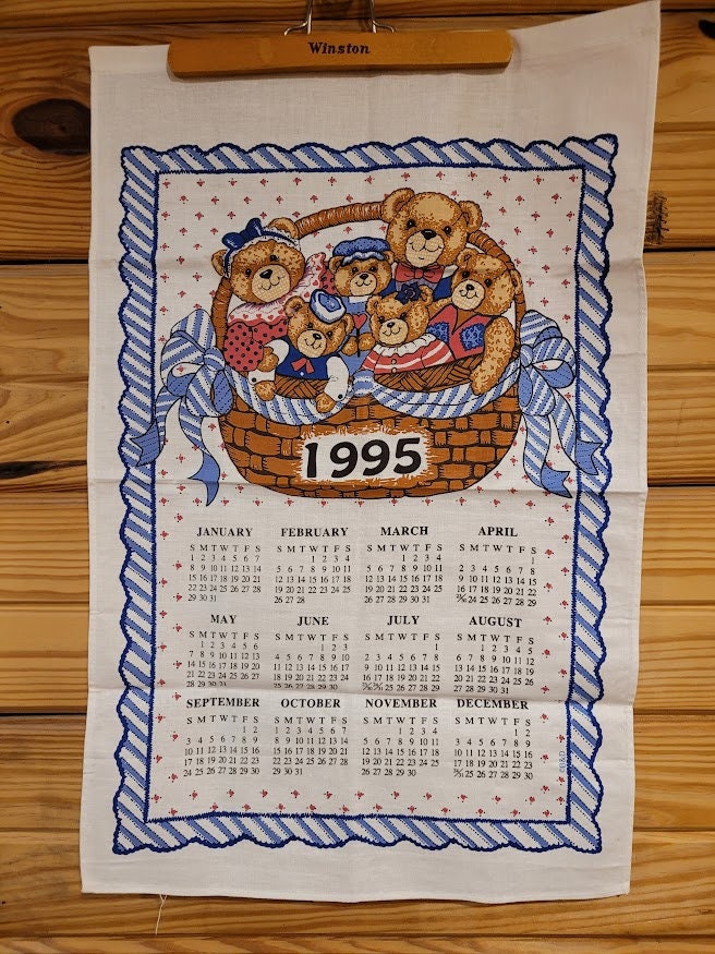 1995 Calendar - Etsy