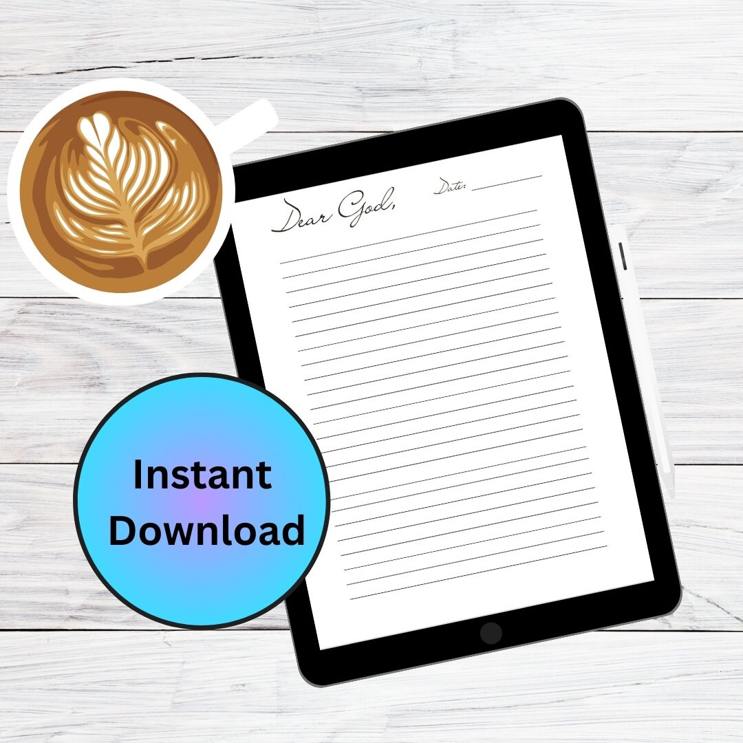 Prayer Journal Printable | Gratitude Journal | Digital Prayer Journal ...