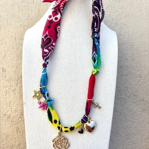 Bandana Charm Necklace