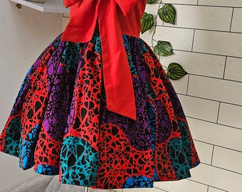 Kids African Ankara Print Dress, Princess Dress, Birthday Dress, Summer Girl Dress, Birthday Dress