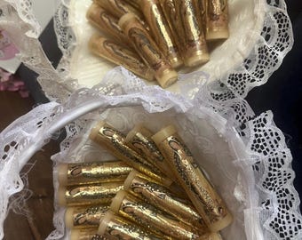 12 pcs Candle Cirio Velas for Bautizo and Baptismal Keepsakes Recuerdos de mi Bautizo