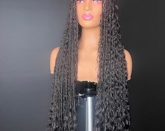 Boho Braid wig human hair 40" inches long