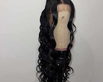 Body wave human hair wig 28” inches w/ ponytail attachment