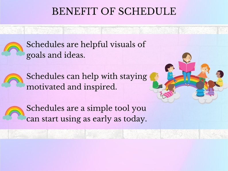 Toddler Daily Routine Chart for – Visual Schedule (printable) - Etsy