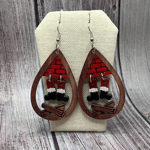 Santa Claus Feet Dangle Earrings