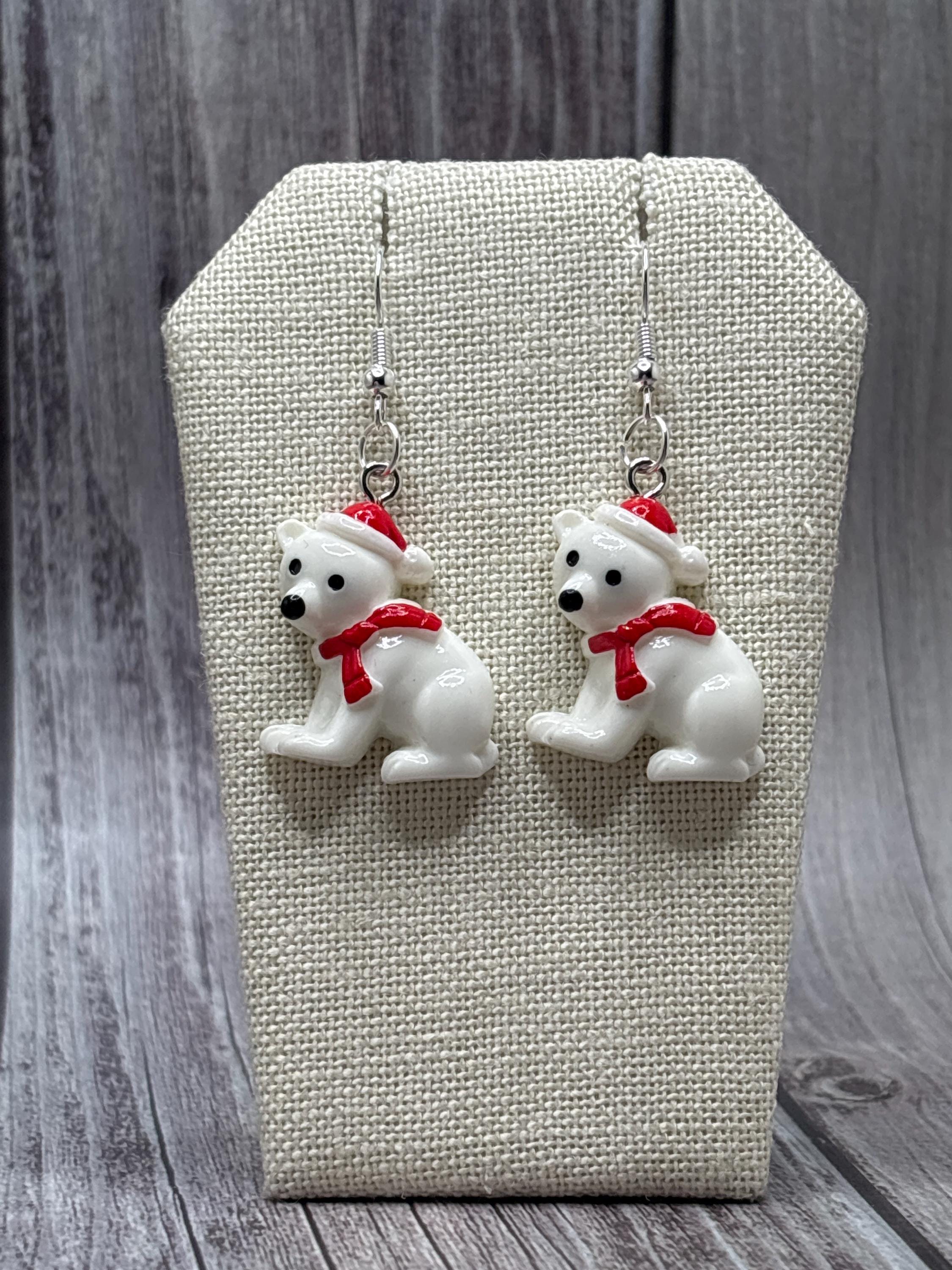 Earrings SHIPPŌ Earrings BEAR White Wedding Earrings with CZ Pear Drop - Cassandra Lynne