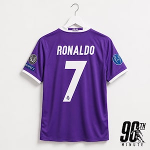 Cristiano ronaldo jersey real madrid purple - Etsy 日本