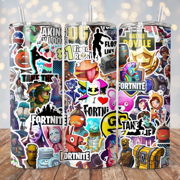 20oz Video Game Battle Royale Sublimation Tumbler Design Digital Download PNG Tumbler Wrap