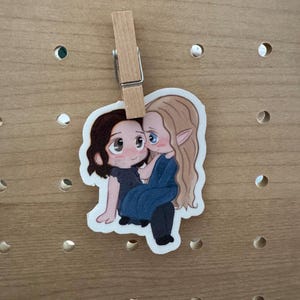 Galadriel and Halbrand Chibi Sticker | Galadriel | Rings of Power Vinyl Sticker