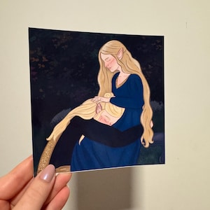 The Rings of Power inspired drawings | Halbrand and Galadriel | Sauron and Galadriel Art Prints