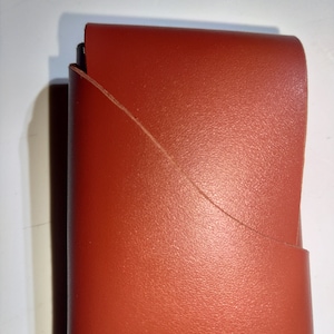 Designer leather card case