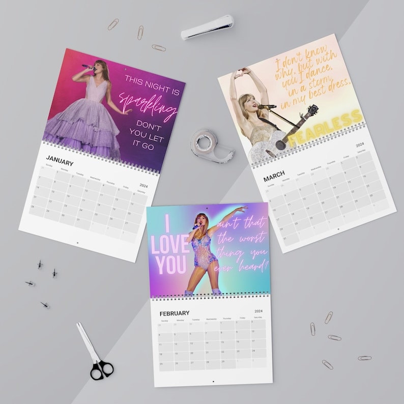 2024 Eras Calendar / Taylor ,Eras Tour 2024 Wall Calendar sold by