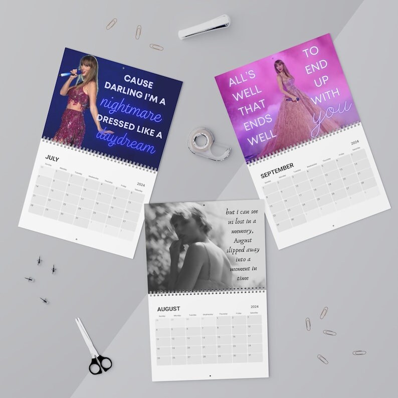2024 Eras Calendar / Taylor ,Eras Tour 2024 Wall Calendar sold by