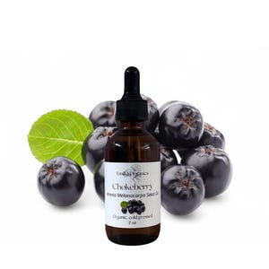 Chokeberry Seed Oil, Cold Pressed, USDA Certified Organic, Unrefined, 100% Pure, Natural