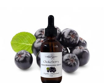 Chokeberry Seed Oil, Organic, Cold Pressed, Unrefined, Natural