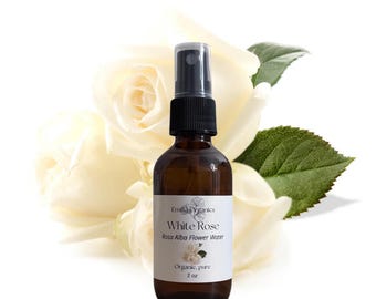 White Rose Hydrosol, Organic, Pure, Natural