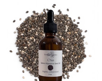 Chia Seed Oil, Organic, Cold Pressed, Unrefined, Natural
