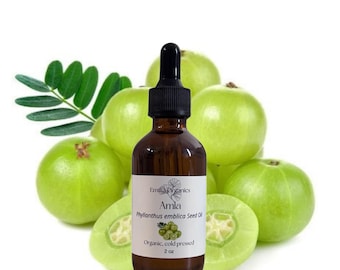 Amla Seed Oil, Gooseberry Oil, Organic, Cold Pressed, Unrefined, Natural