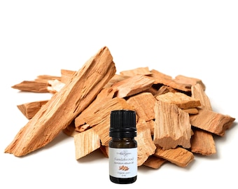 Essentiële olie van sandelhout, biologisch, puur, natuurlijk