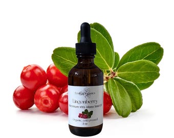 Aceite de semilla de arándano rojo, orgánico, prensado en frío, sin refinar, natural