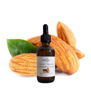Sweet Almond Oil, Cold Pressed, USDA Certified Organic, Unrefined, 100% Pure, Natural